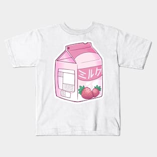 Straw Millk Kids T-Shirt